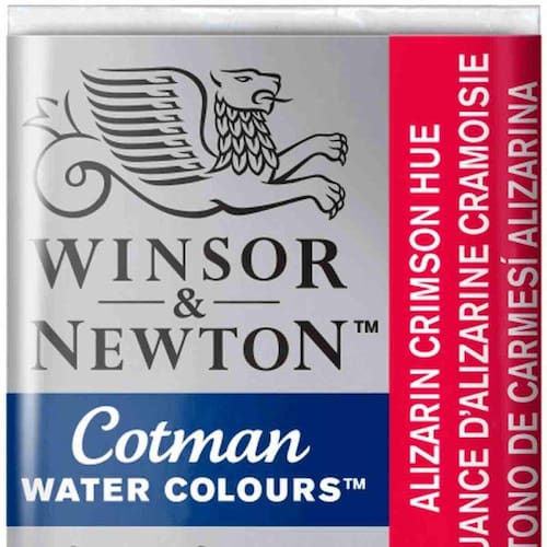 imagem-Aquarela Cotman W&N Pastilha 003 Alizarin Crimson Hue - Vermelho