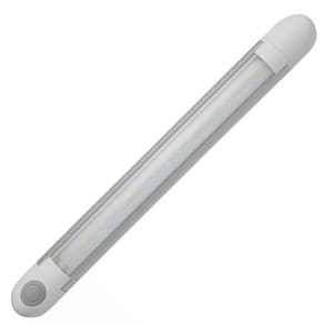 Luminária 12V Em Led Branco Com Interruptor Marinizado
