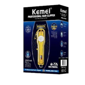 Máquina Kemei De Corta Cabelo Recarregável Km 1984