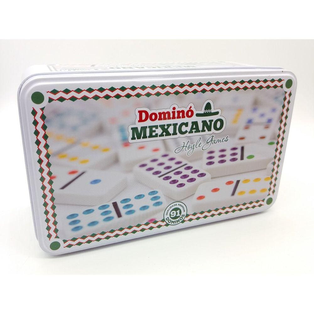 Jogo de dominó Trem Mexicano 91 pedras na lata profissional