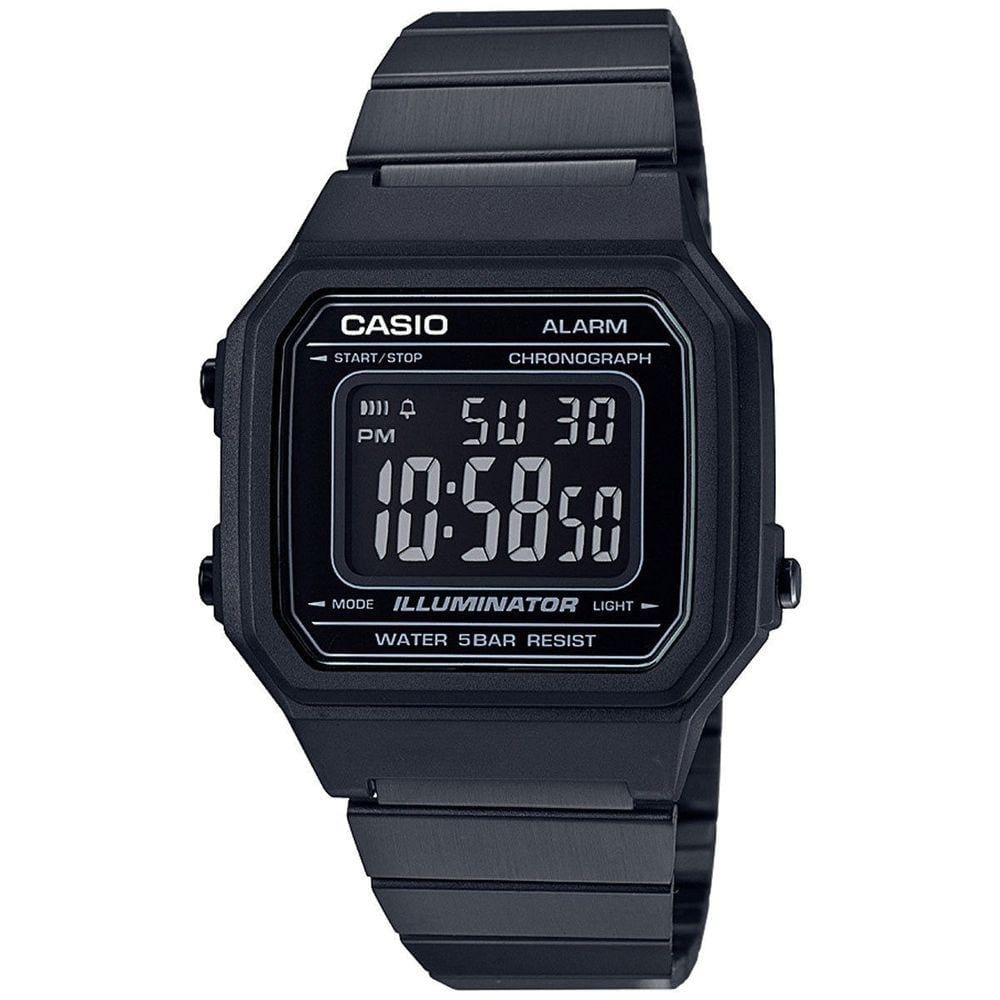 Relógio Unissex Casio Vintage B650Wb 1Bdf Preto Digital