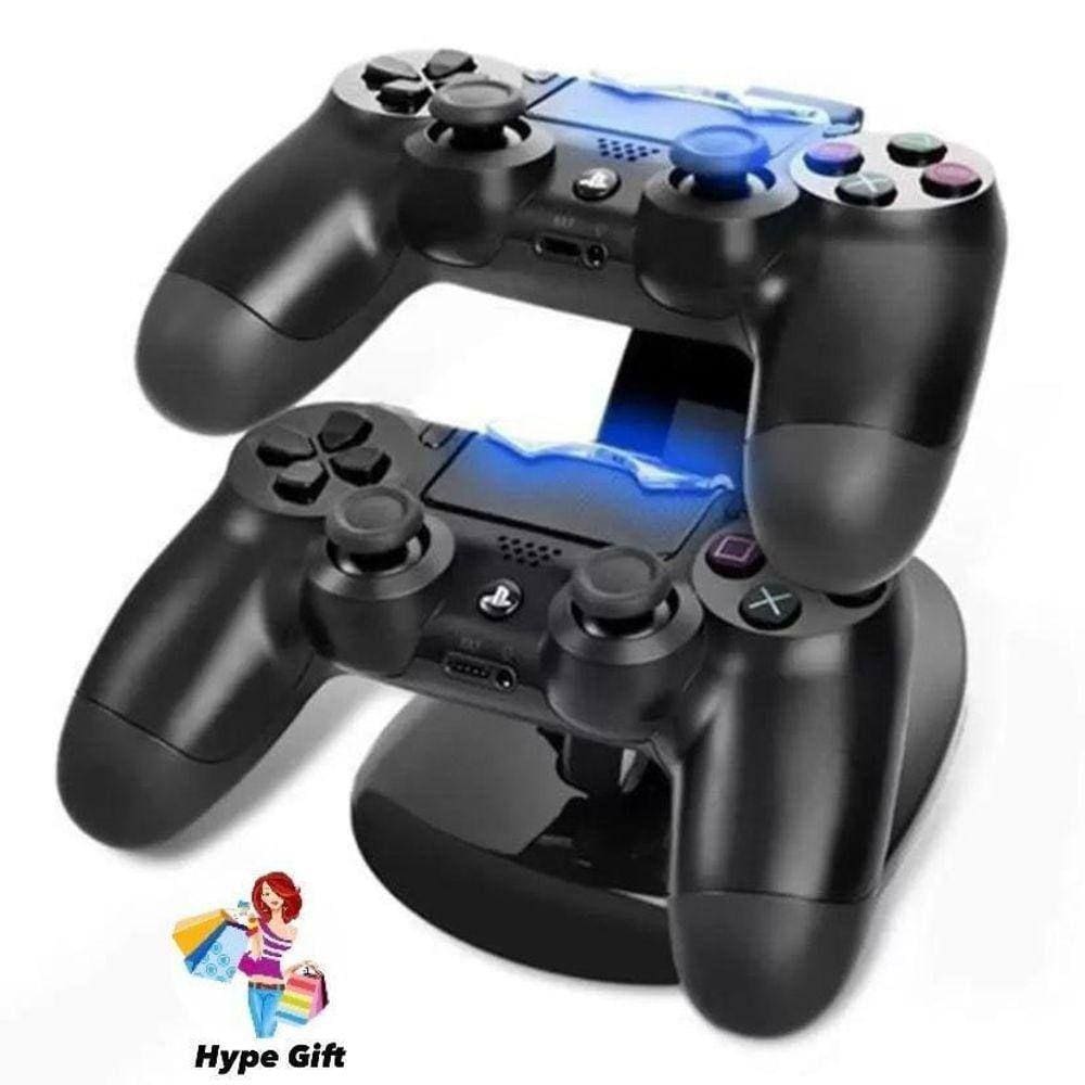 Base Carregador Controle Ps4 Suporte Dock Dualshok 4 Duplo