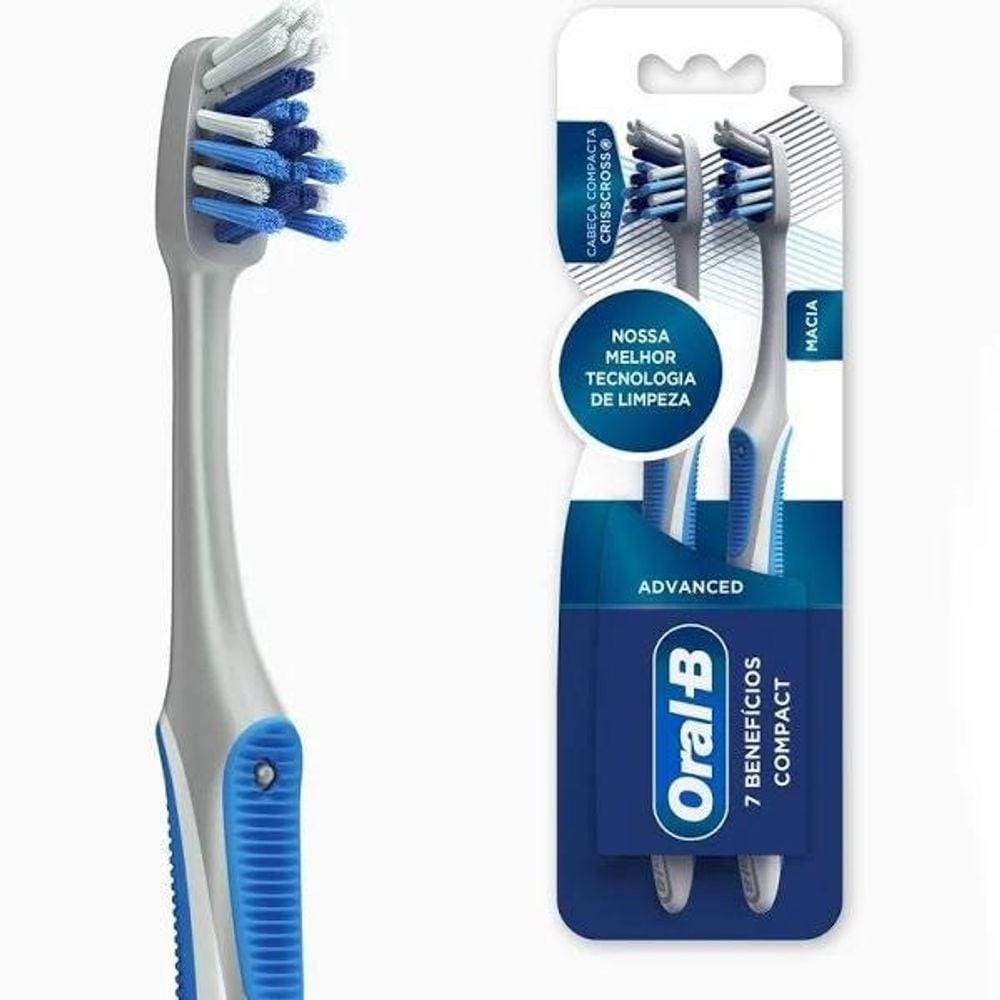 Escova Dental Oral B Advanced 7 Beneficios 2 Uni