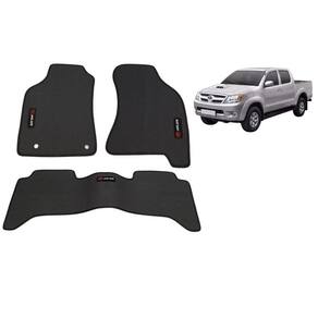 Tapete Borracha Hilux 2005 Até 2011 Com Traseiro Interiço