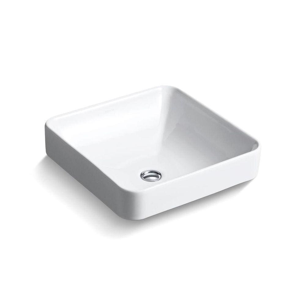 Vox Cuba Apoio Lavatório Quadrada Branca 413X413Mm - Kohler