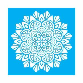 Stencil Tamako Mandala - 30X30Cm - Ref 9513