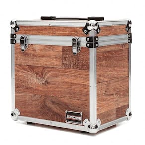 Hard Case para 70 Discos de Vinil -Baú Vintage