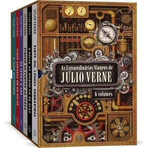 Livro As Extraordinárias Viagens Júlio Verne - Box 6 Livros