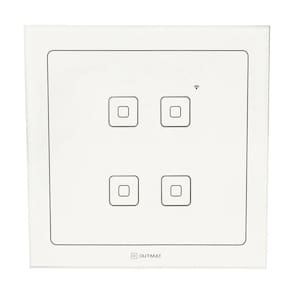 Interruptor Inteligente Outmat Touch Wi-Fi 4X4 Branco Alexa