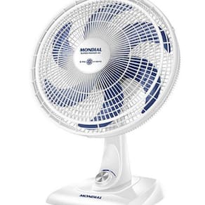 Ventilador De Mesa 40cm Super Power Branco/Azul 127V Mondial