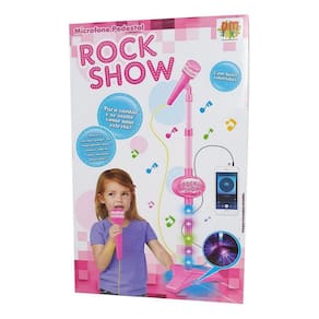 Microfone Infantil Pedestal Rock Show Meninas Toca Mp3