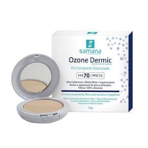 Ozone Dermic Pó Compacto Ozonizado Fps70 Ppd25 Bege - Samana