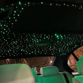 Kit Carro 12V Noite Estrelado 200 Fibra Ótica Efeito Rgb