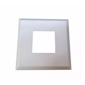 Canopla Nylon Corrimão Quadrada 5 Peças 40X40Mm
