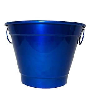 Balde De Gelo E Cerveja Térmico Em Alumínio 6,5L Azul Royal