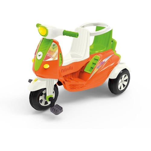 Triciclo Infantil Bandeirante Velobaby Reclinável - 2 em 1 - Pedal