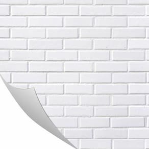 Adesivo De Tijolo Branco Lavavél 0,57 X 3M