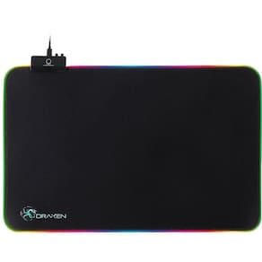 Mouse Pad Gamer Dn41 300X450X4Mm Preto Rgb Mode Draxen