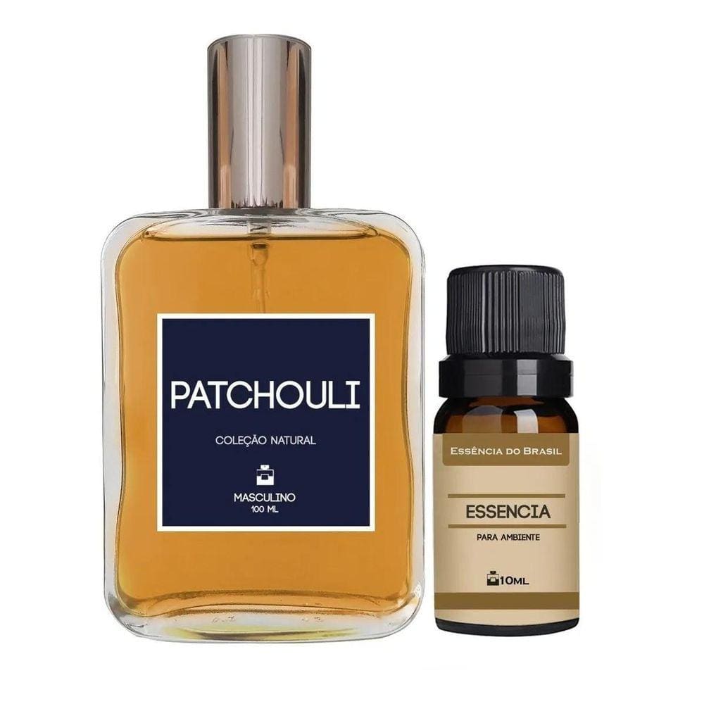 Kit Perfume Masculino Patchouli 100Ml + Essência D Patchouli