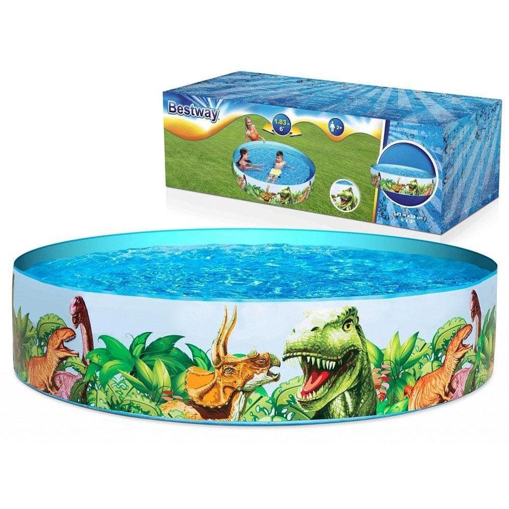 Piscina Inflável Infantil Dinossauro 2.44M X46Cm 2074 Litros