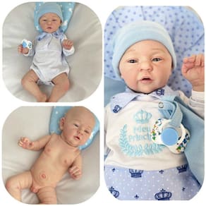 Bebê Reborn Menino Silicone Toma Banho Carequinha