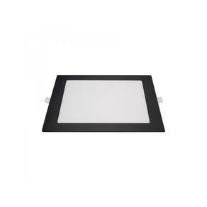 Painel Led Embutir Quadrado 17Cm 4100K Blumenau - Preto