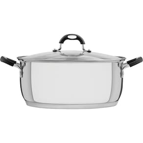 Caçarola Tramontina Solar Em Aço Inox 30Cm 8,9L Fundo Triplo