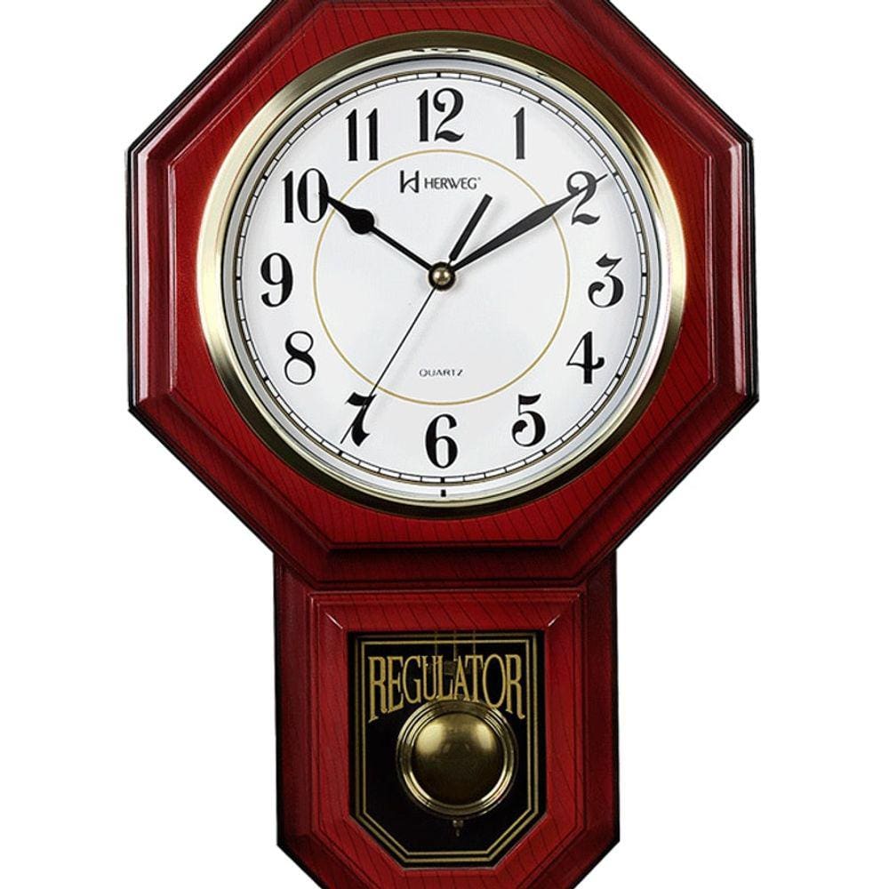 Relógio Parede Carrilhão Gravatinha Musical Pendulo Herweg