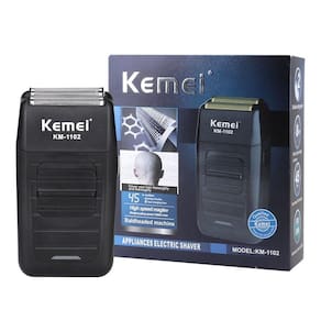 Maquininha Barbear Kemei Km-1102 Recarregável Portátil 3W