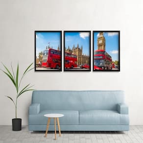 Quadros Decorativos Adesivos Sala Quarto 3 Peças Ref 553