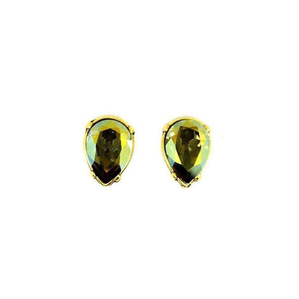 Brinco Armazem Rr Bijoux Gota Swarovski Ouro Velho