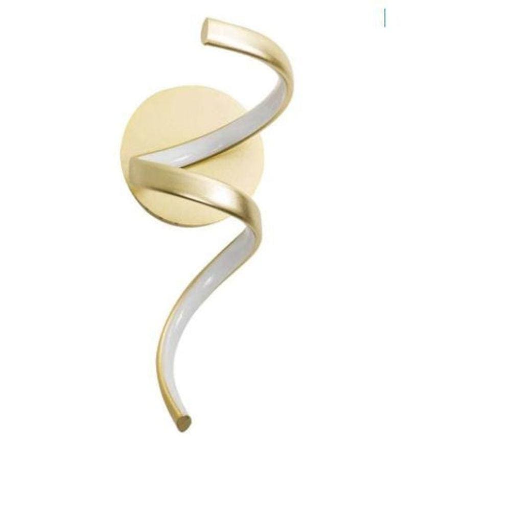 Arandela Worm Dourada 10W 3000K