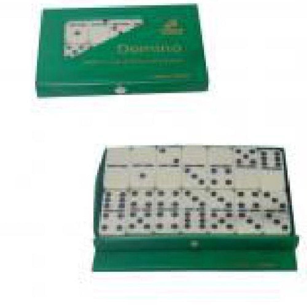 Jogo Dominó 5X2Cm 28Pcs Melamina 525Gr Estojo - 135375
