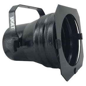 Refletor Caneca Para Par 38 Com Porta Gelatina Preto