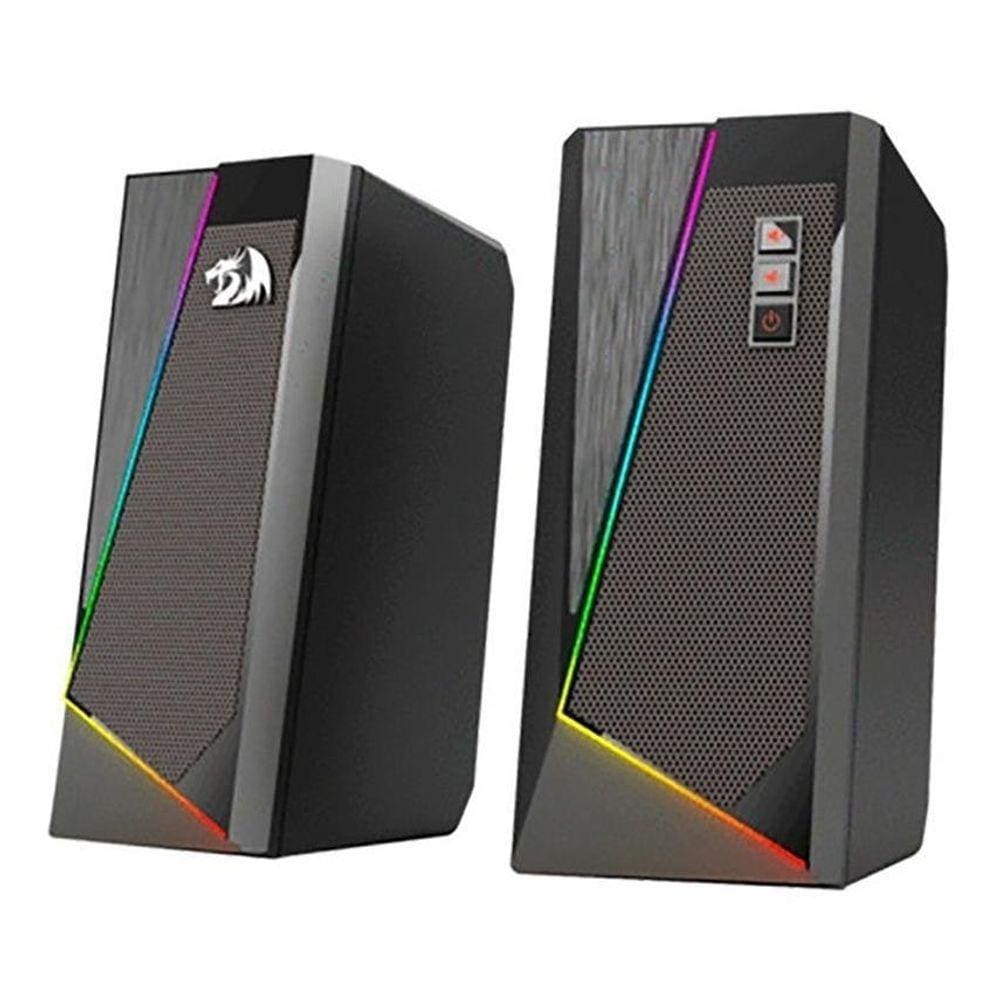 Caixa De Som Gamer Redragon Anvil Rgb Stereo 2.0 5w Gs520