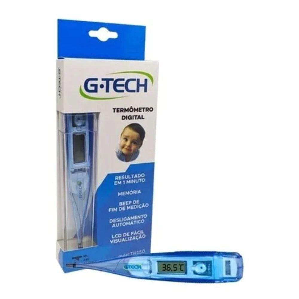 Termômetro Clínico Digital de Axila G-Tech mod TH150 Azul
