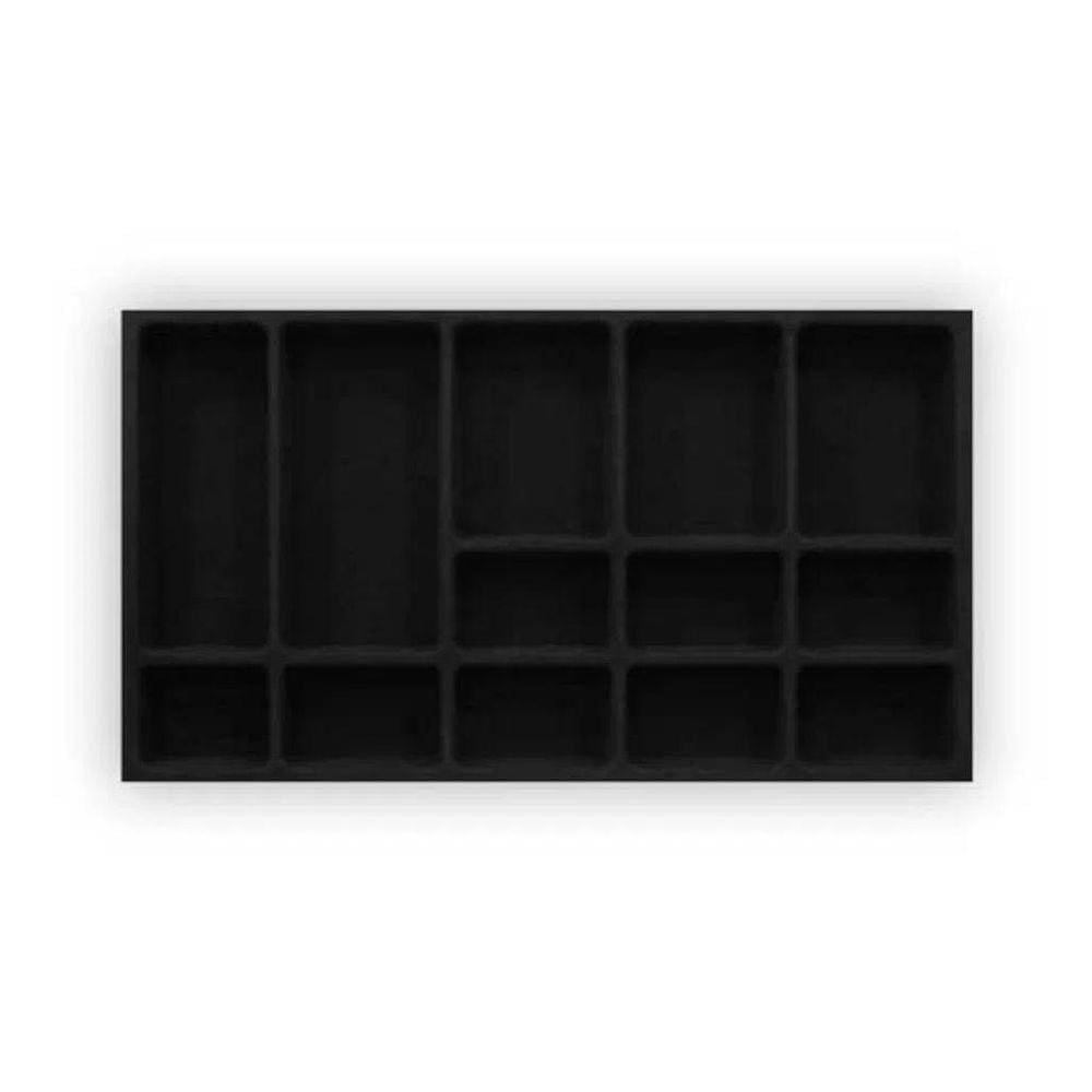 Porta Joias Aveludado Preto 663X365Mm