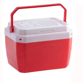 Caixa termica de plastico vermelho 40l 50,5X41X37cm