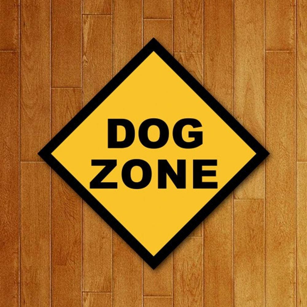 Placa Decorativa - Dog Zone