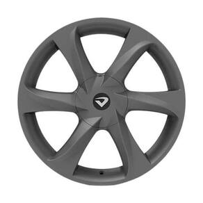 Roda New Santorini 17X6 - 3X100/4X100 Et 42 Grafite Fosco