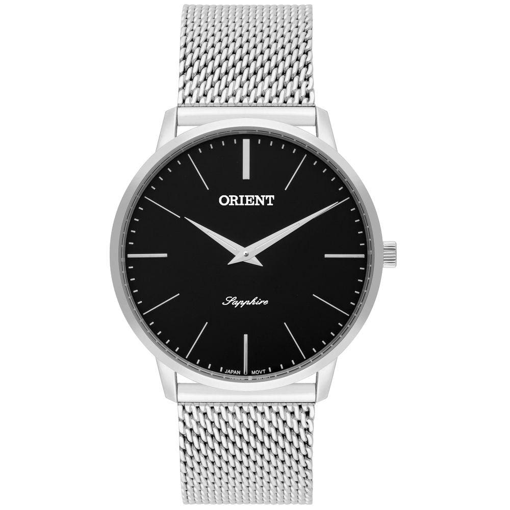 Relógio Masculino Orient Slim Mbsss007 P1Sx Preto Safira