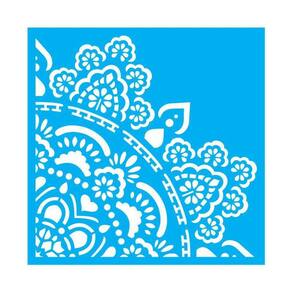Stencil Tamako Mandala Arabesco - 30X30Cm - Ref 9572