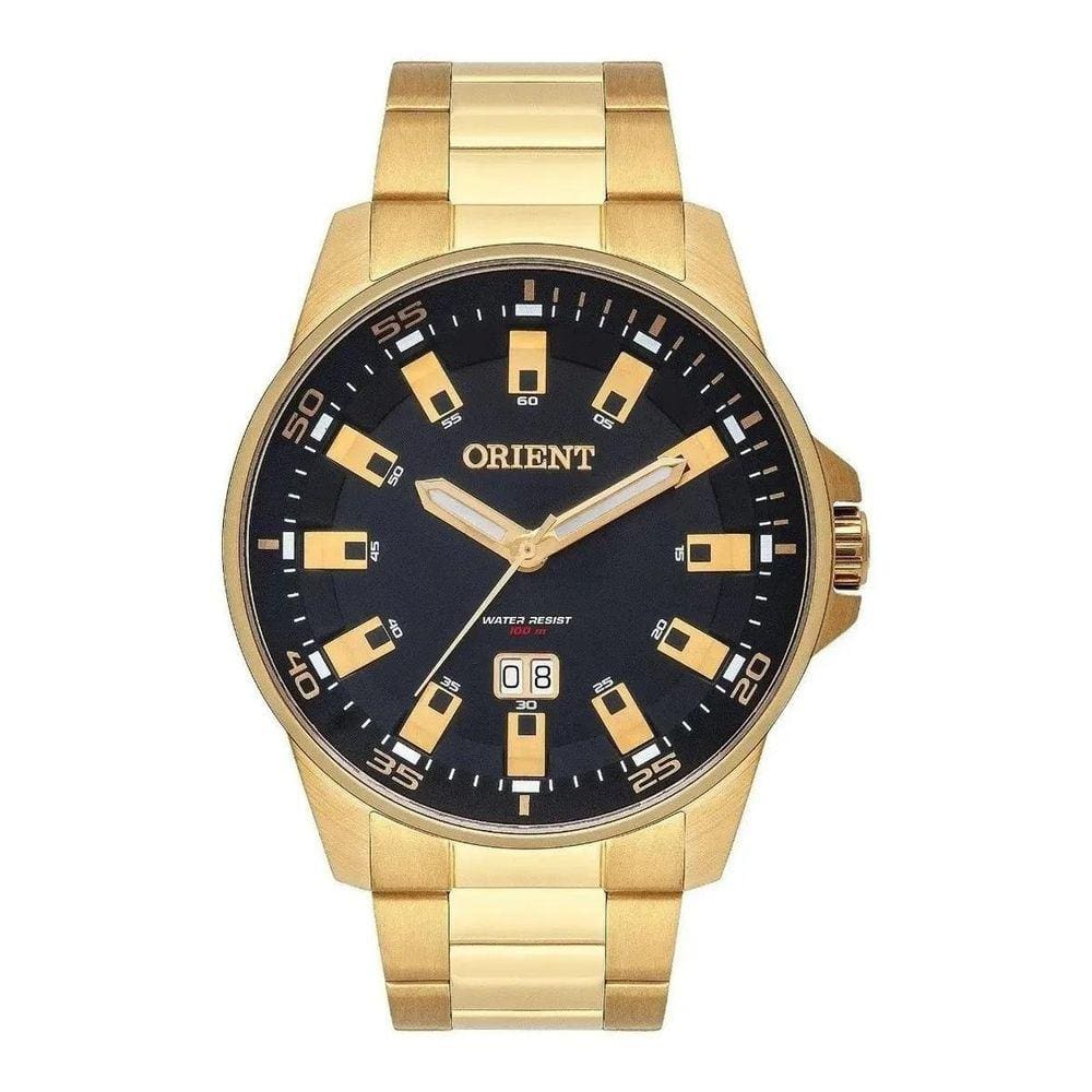 Relógio Orient Masculino Mgss1218 P1kx Preto Dourado
