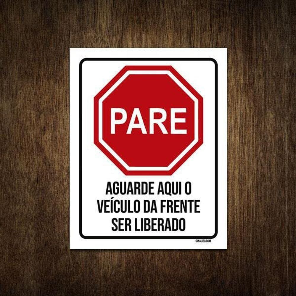 Placa de sinalizacao pare | Casas Bahia