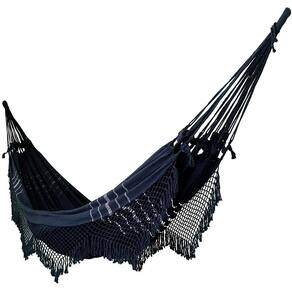 Rede De Dormir Descanso Casal Super King Azul Gigante