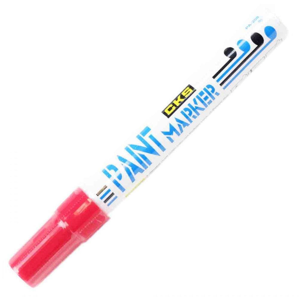 Caneta Permanente Paint Marker Cks Vermelha