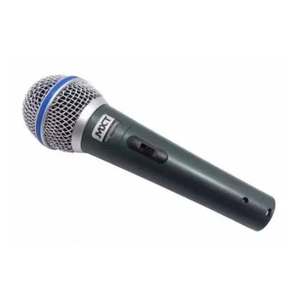 Microfone Dinâmico Pro Com Capa E Cabo 4,5m Btm58a Mxt