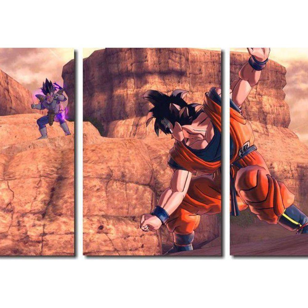 Quadro Dragon Ball Z Goku Super Sayajin 5 Peças Para Sala