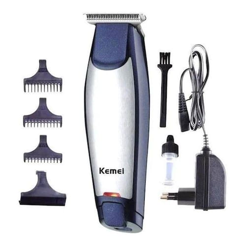 imagem-Maquina Cortar Cabelo Barba Recarregável Kemei 5021 Bivolt - A pilha