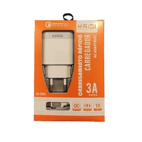 Carregador Fonte 2 Usb + Cabo Usb V8 Turbo Padrão Kd-550S